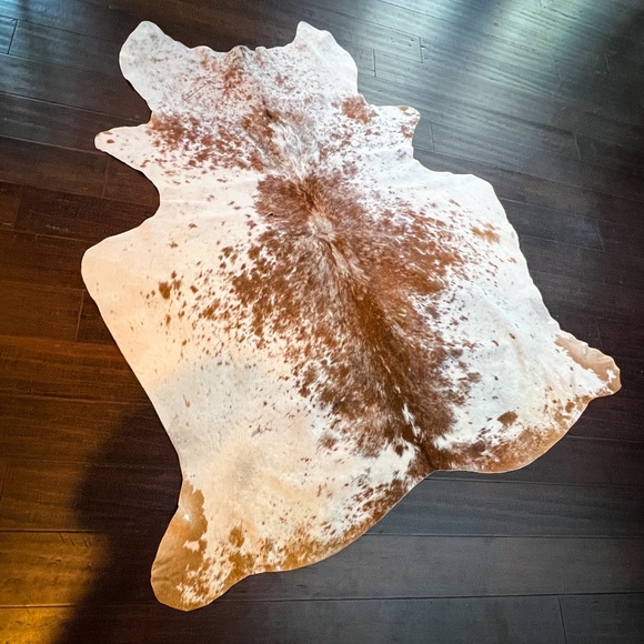 Authentic 5ft Brown Cowhide Rug